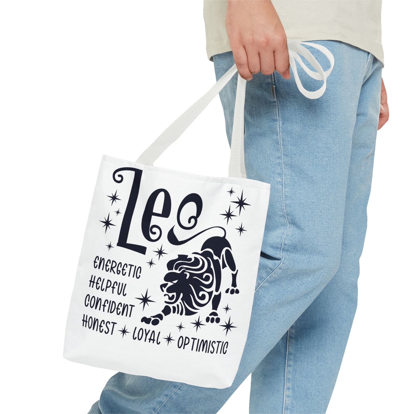 Leo Custom Tote Bag with Multiple Handle Colors
