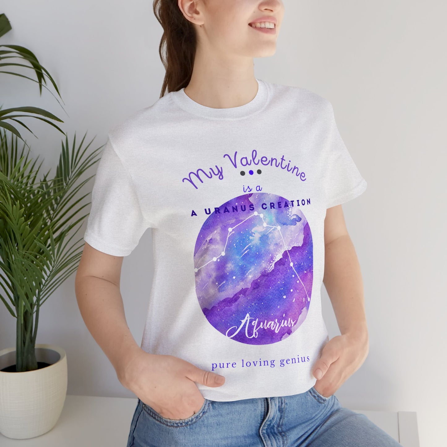 Unisex Jersey Short Sleeve Tee_____Aquarius/Valentine