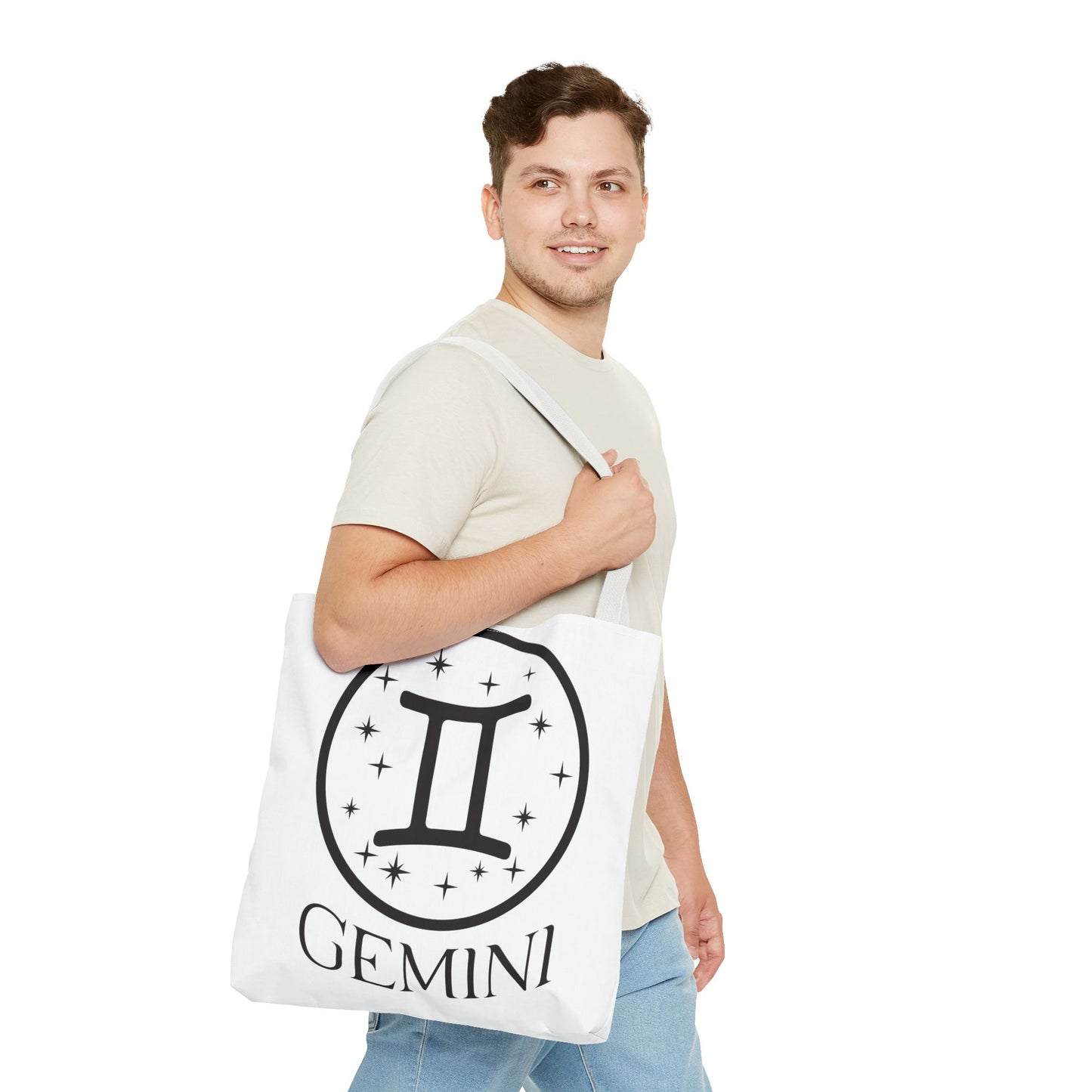 Gemini Custom Tote Bag with Multiple Handle Colors