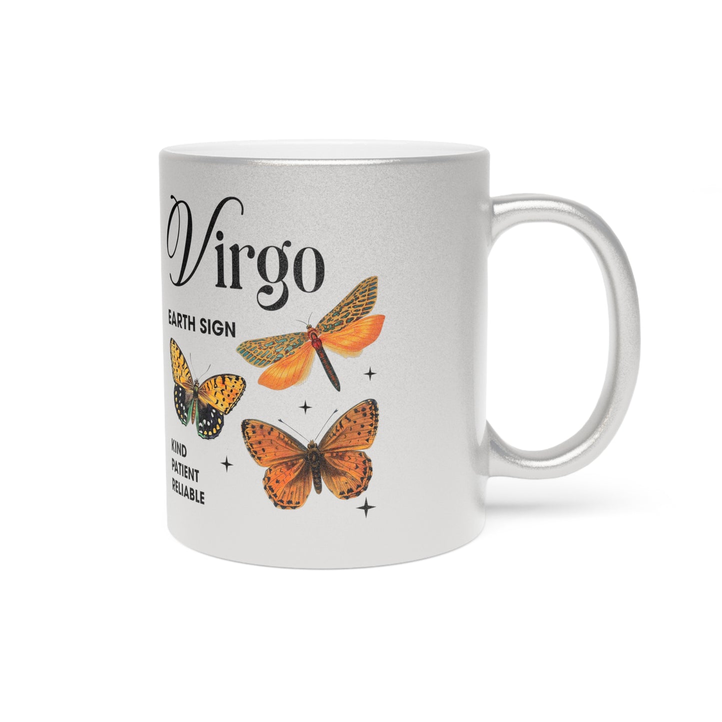 Virgo Metallic Mug (Silver/Gold)