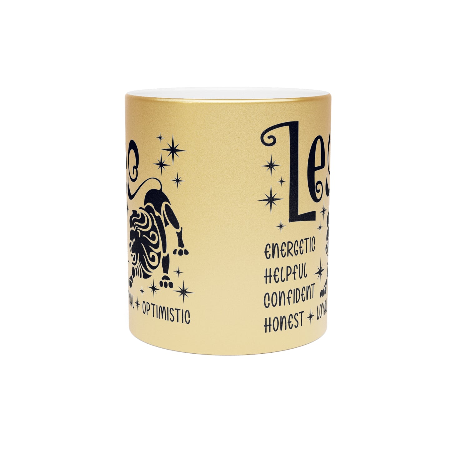 Leo Metallic Mug (Silver/Gold)