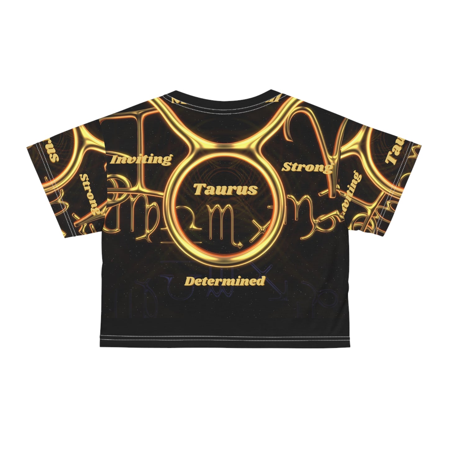 Crop Tee (AOP)__LuvaBull Taurus
