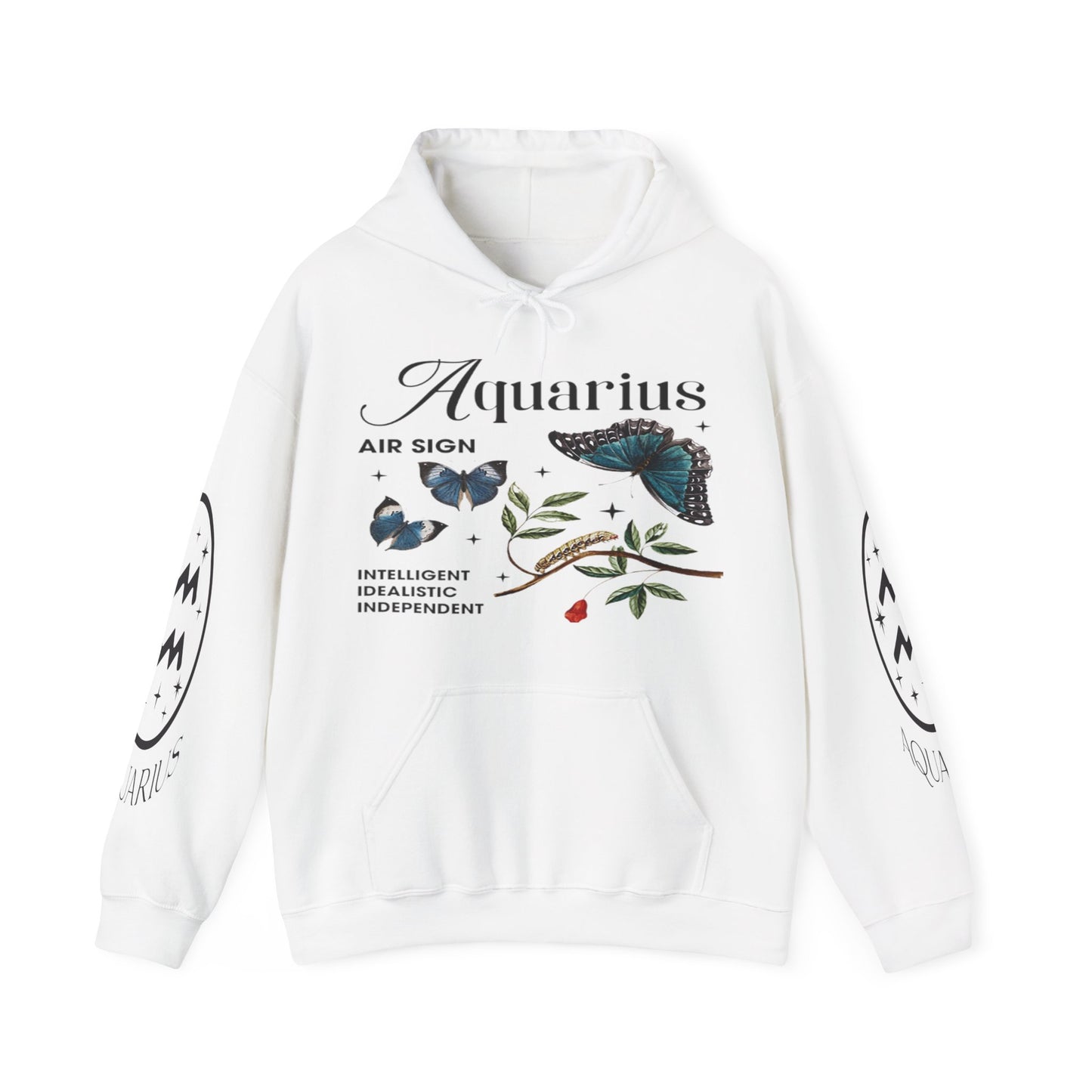 Aquarius Unisex Hooded Sweatshirt_Gildan 18500