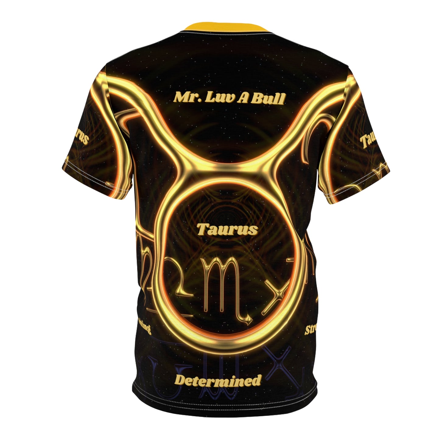 Unisex Cut & Sew Tee (AOP)_Taurus the LuvAbull