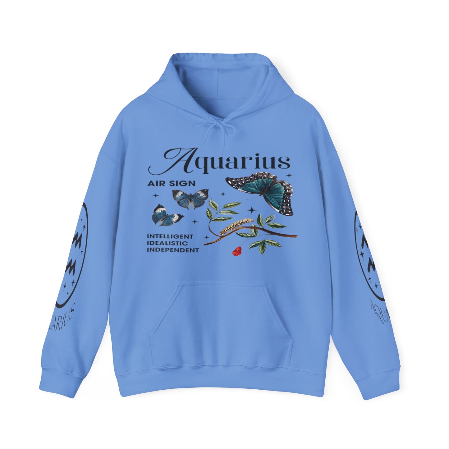 Aquarius Unisex Hooded Sweatshirt_Gildan 18500