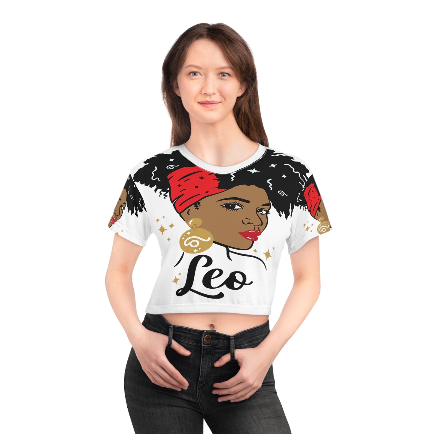 LeoNation Crop Tee - Unique Zodiac Design for Leo Lovers