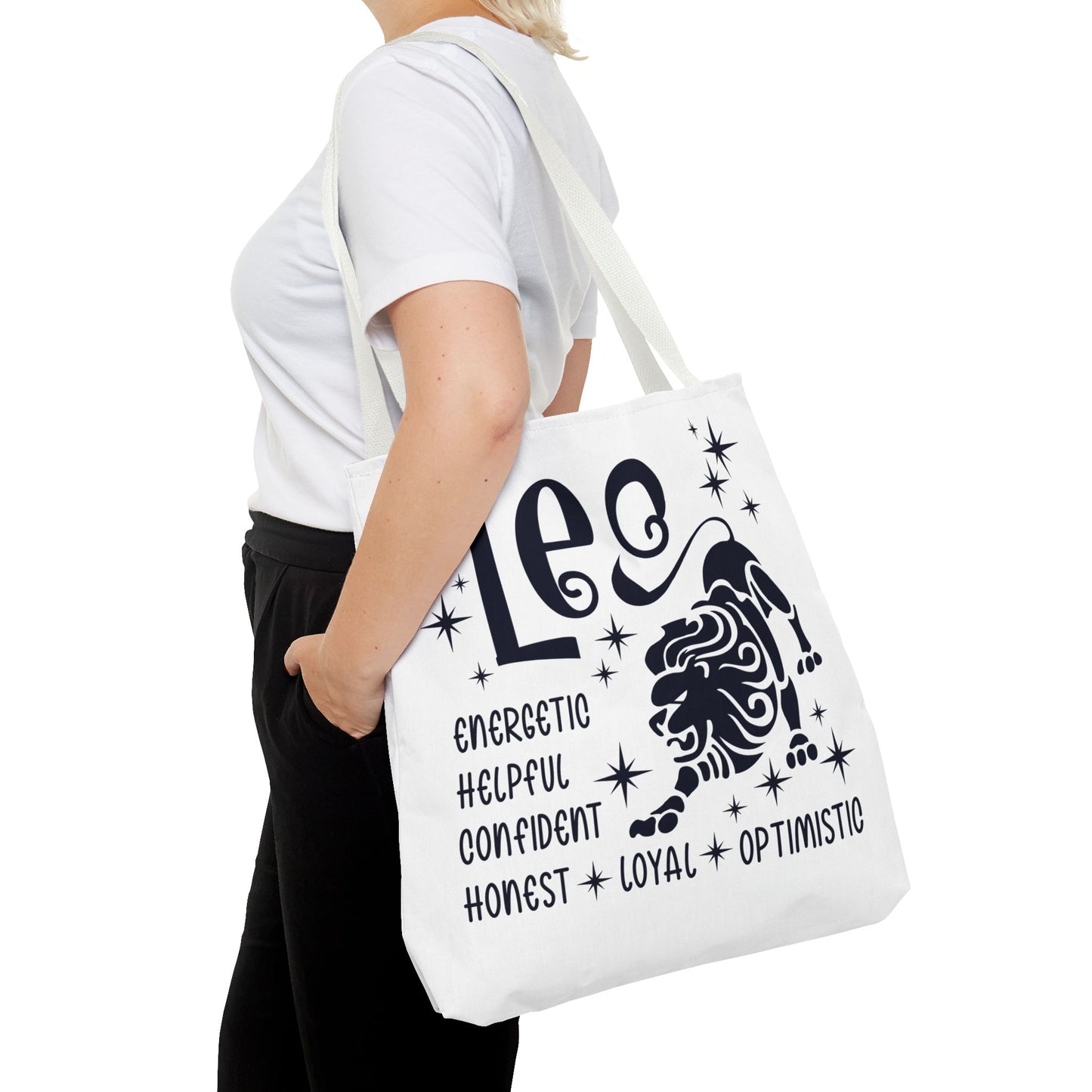 Leo Custom Tote Bag with Multiple Handle Colors