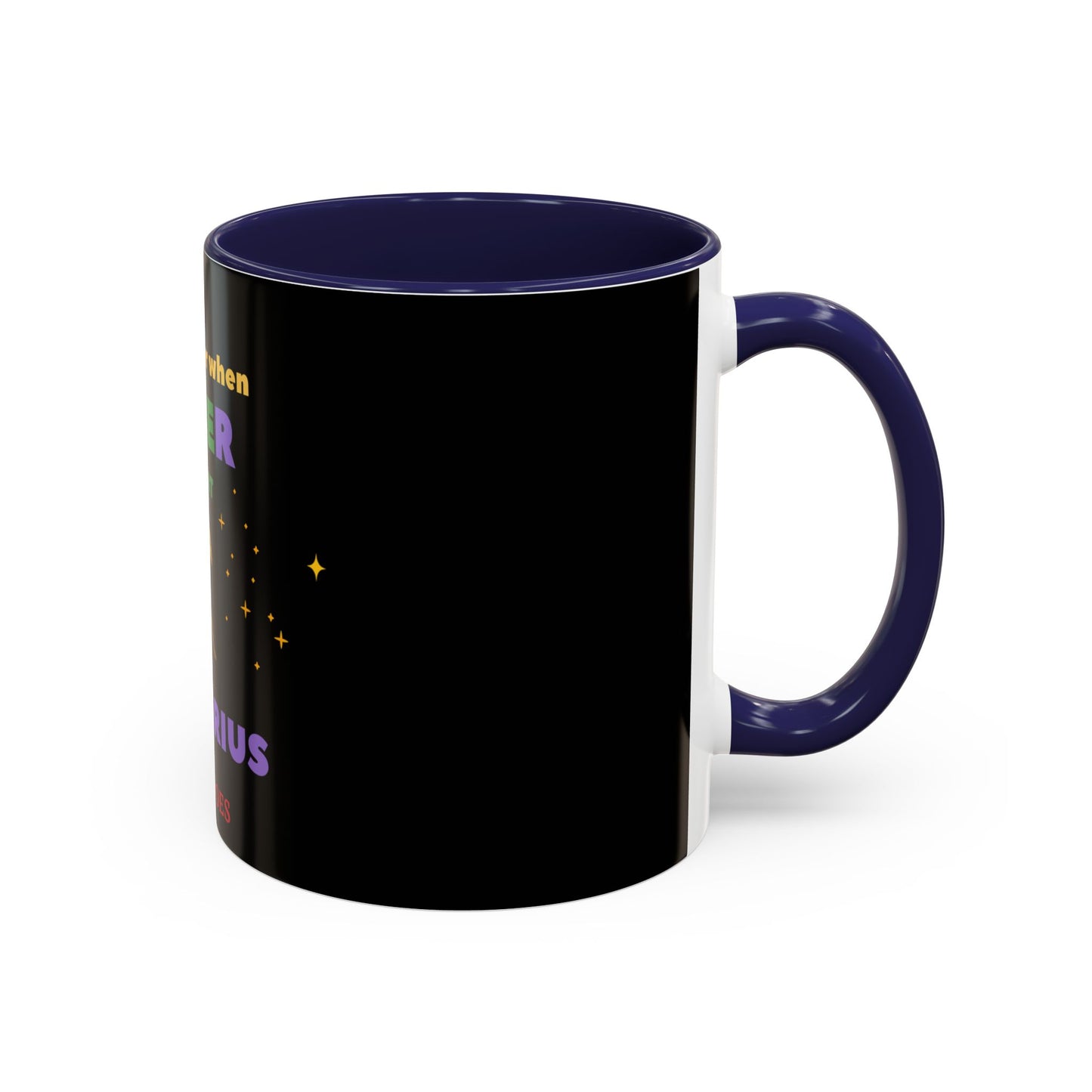 Black Accent Coffee Mug, 11oz______Aquarius/Pride **