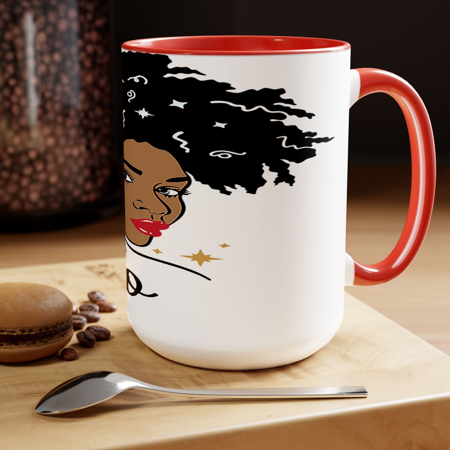 Two-Tone Coffee Mugs, 15oz_LeoNation/White