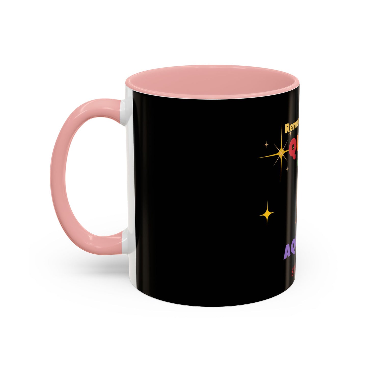 Black Accent Coffee Mug, 11oz______Aquarius/Pride **