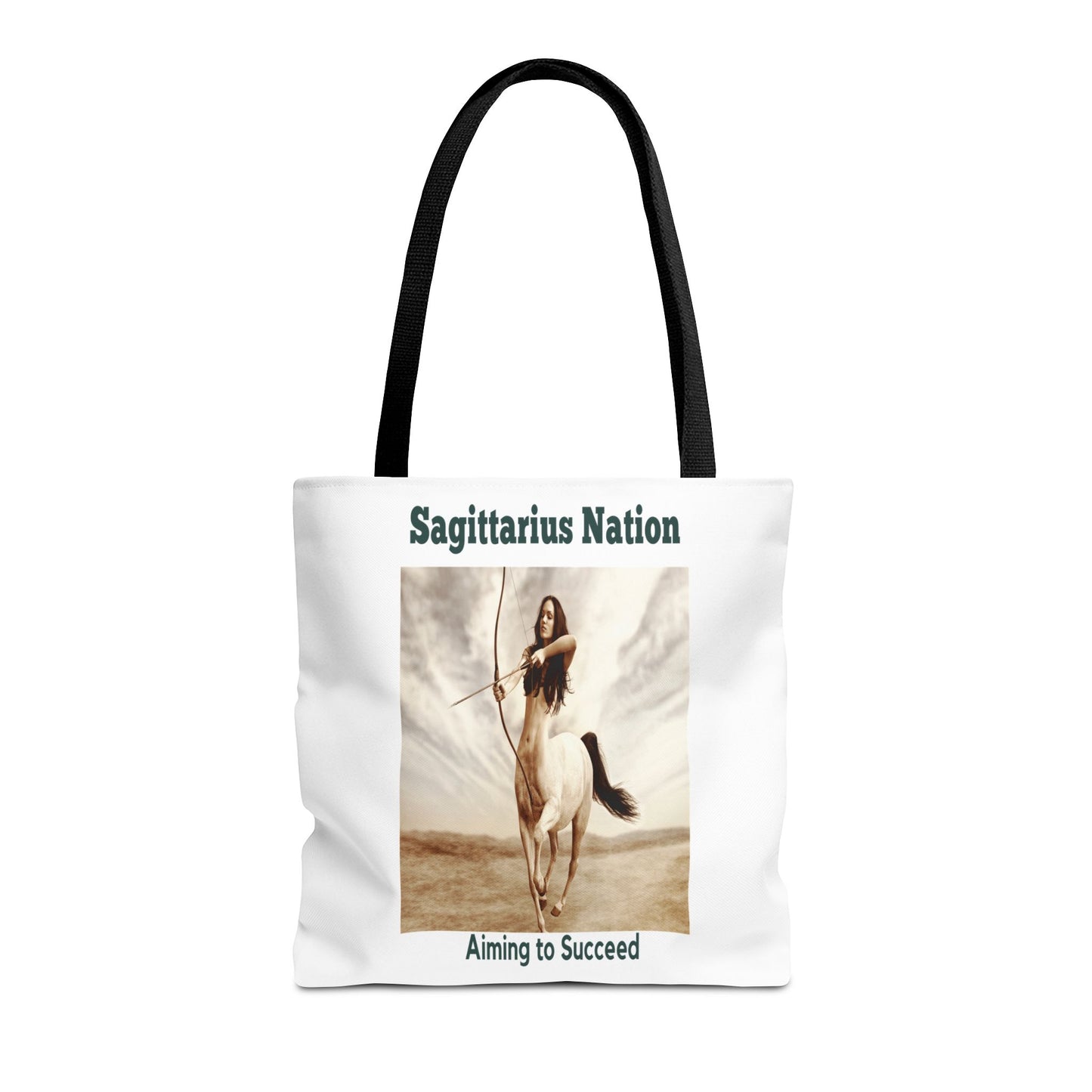 Sagittarius Custom Tote Bag with Multiple Handle Colors