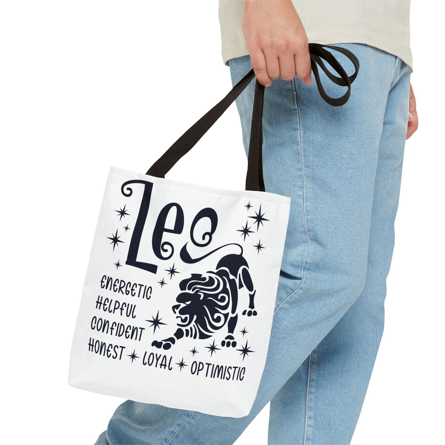 Leo Custom Tote Bag with Multiple Handle Colors
