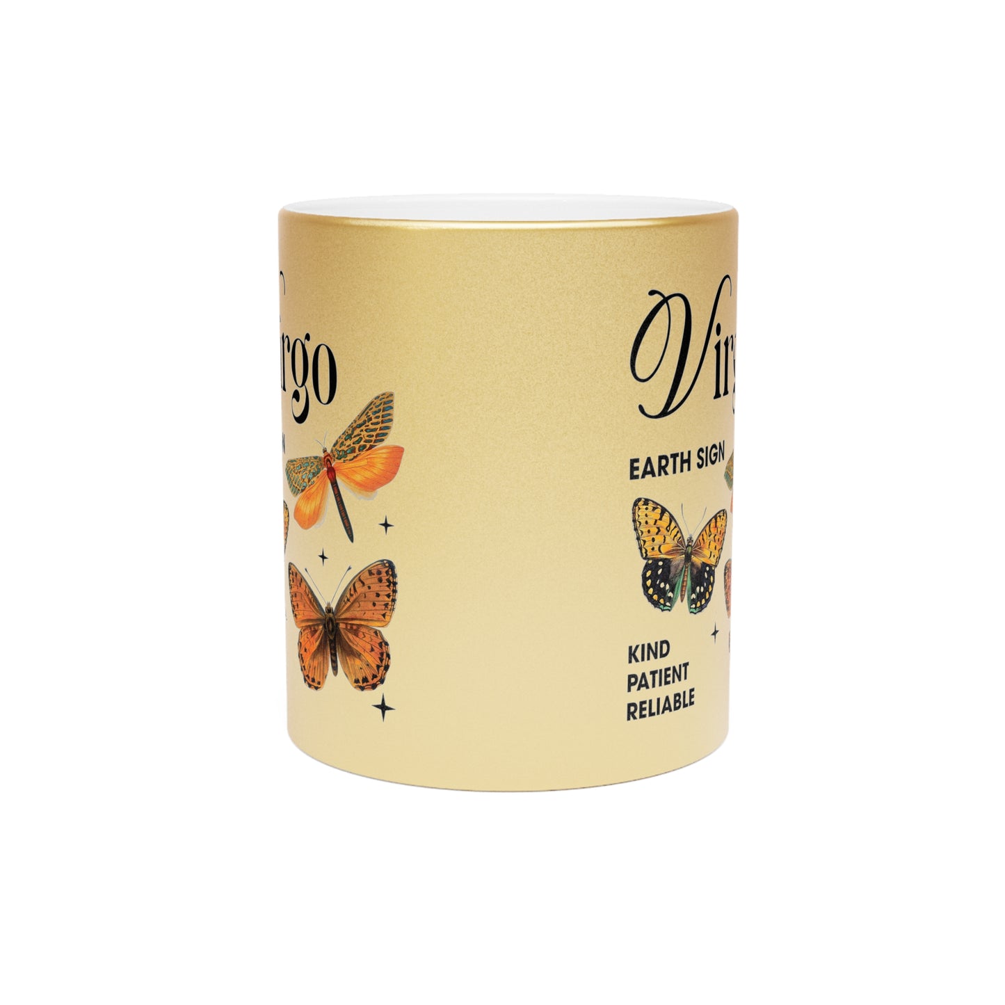 Virgo Metallic Mug (Silver/Gold)