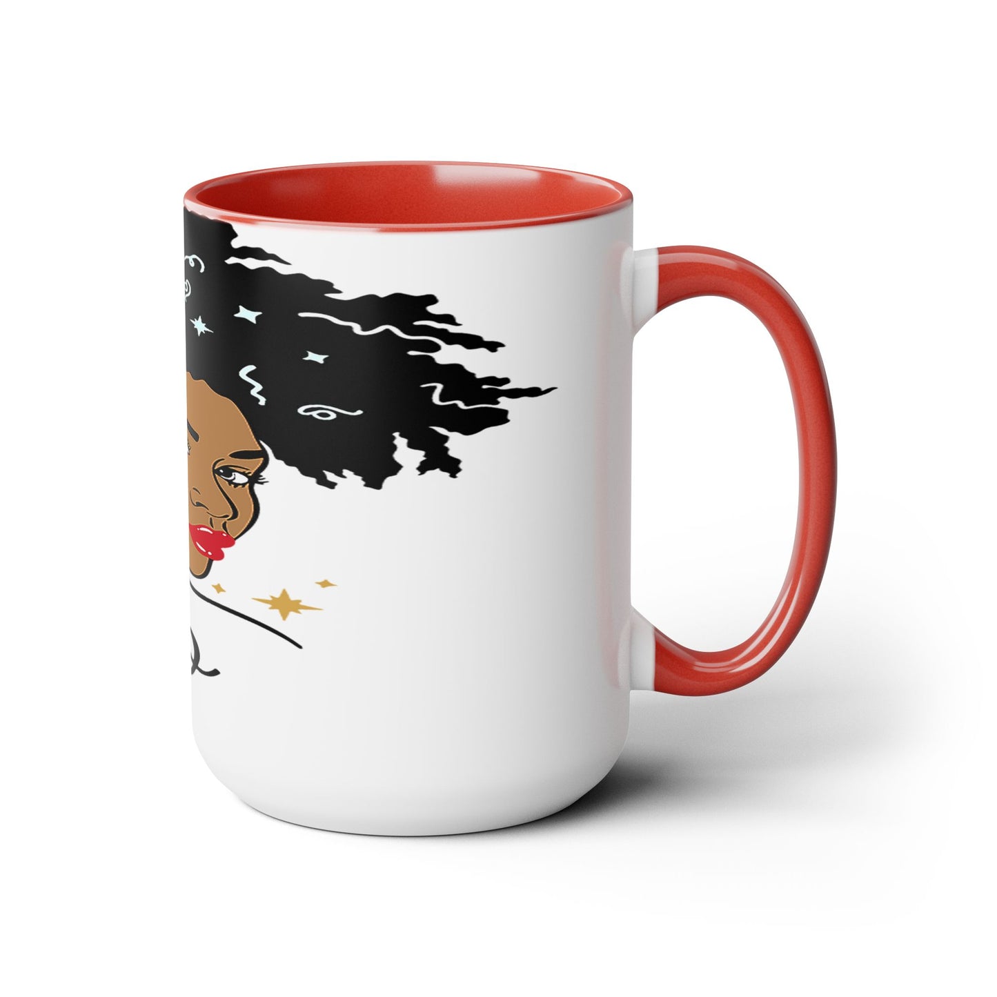 Two-Tone Coffee Mugs, 15oz_LeoNation/White