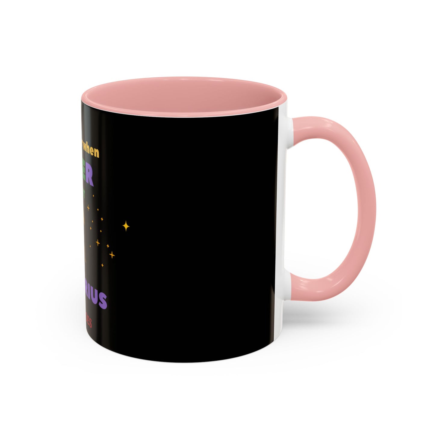 Black Accent Coffee Mug, 11oz______Aquarius/Pride **