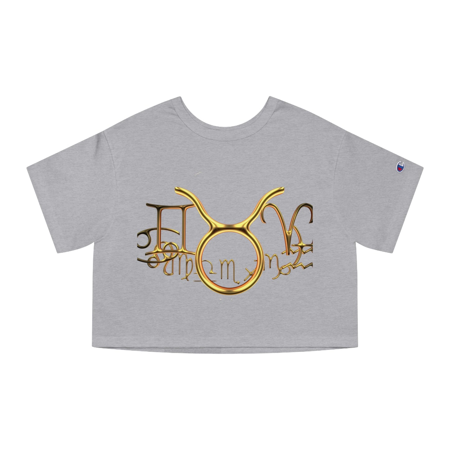 Cropped T-Shirt - Taurus Nation Design for Champion Women's Heritage Collection