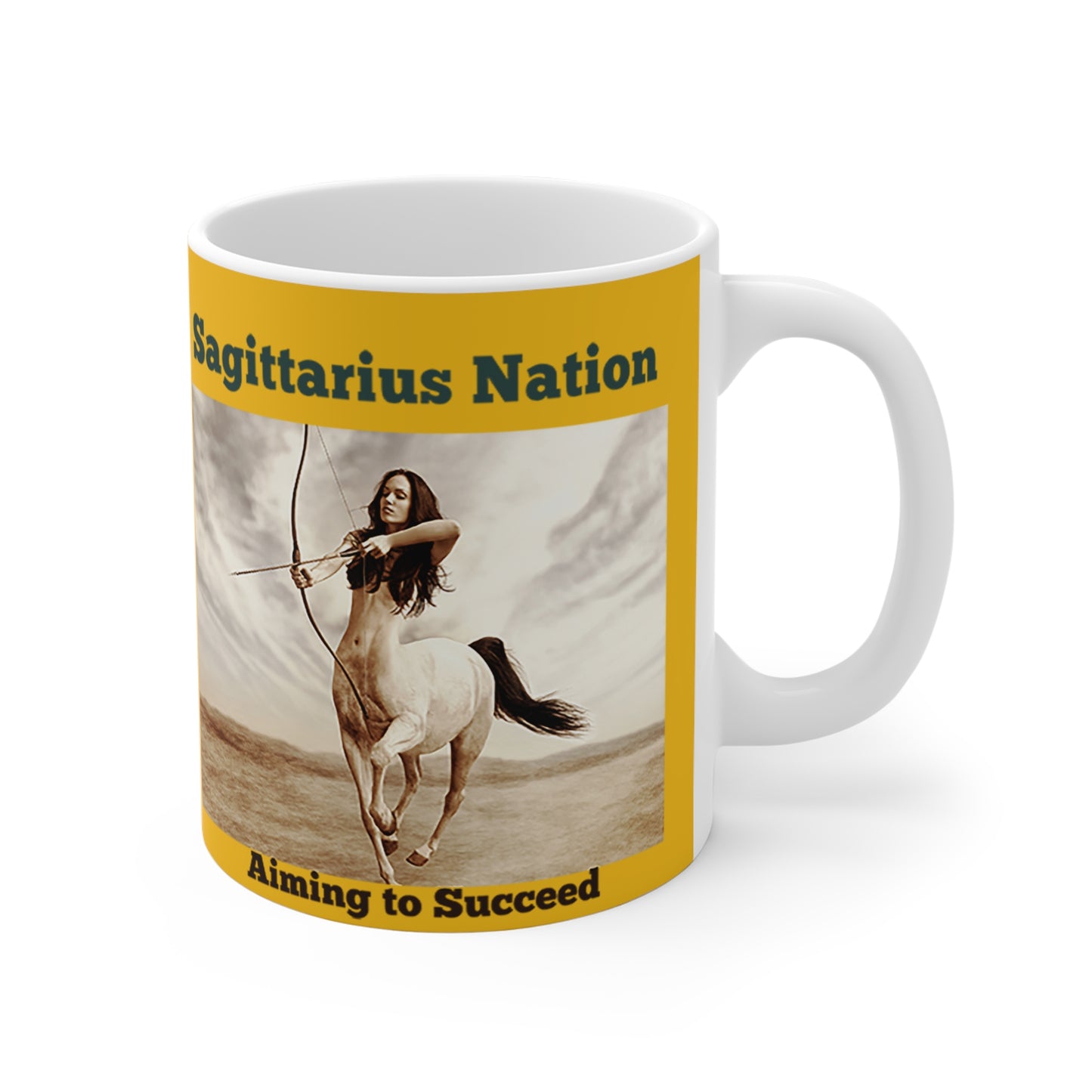 Sagittarius Ceramic Mugs/ Yellow(11oz / 15oz /20oz)