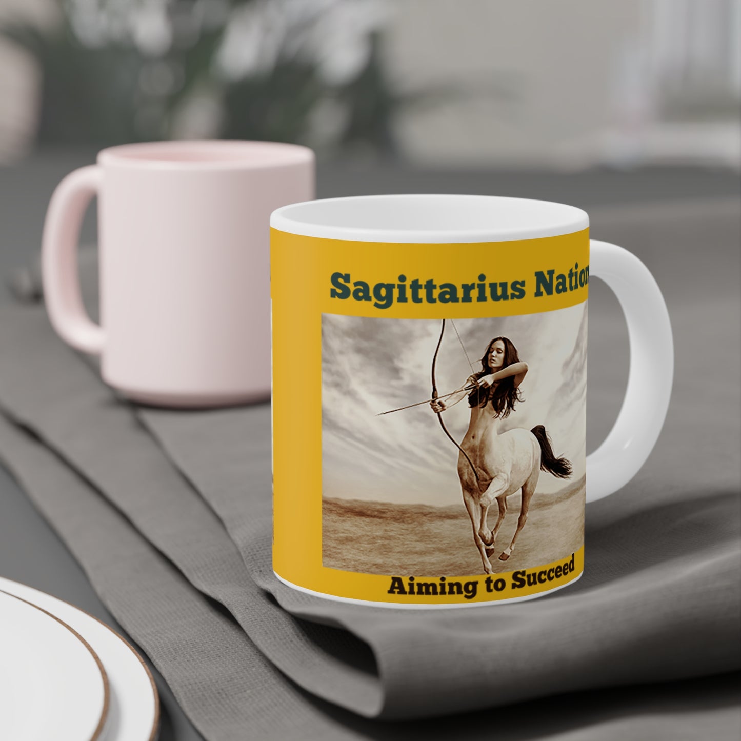 Sagittarius Ceramic Mugs/ Yellow(11oz / 15oz /20oz)