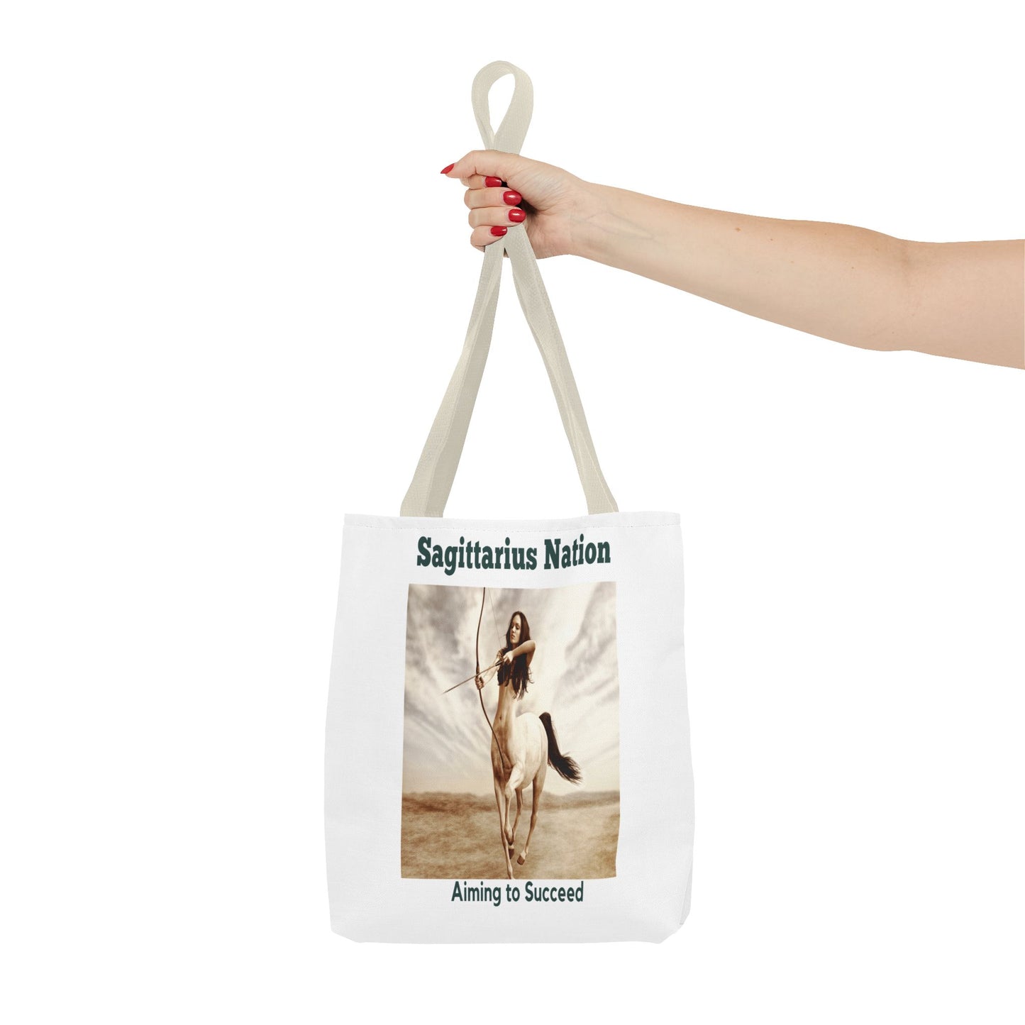 Sagittarius Custom Tote Bag with Multiple Handle Colors