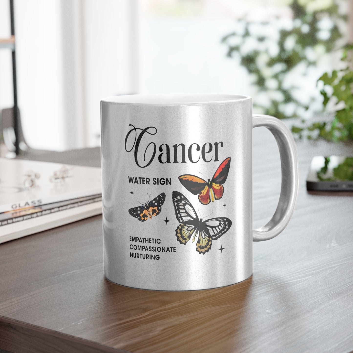 Cancer Metallic Mug (Silver/Gold)