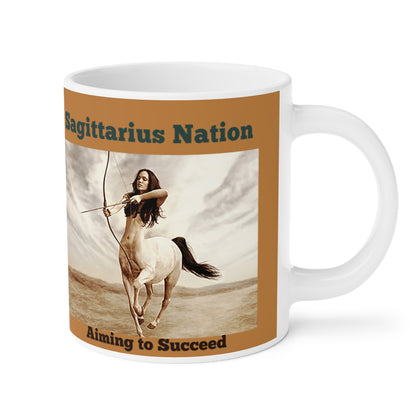 Sagittarius ( scratch resistant)  Ceramic Mugs/ Brown (11oz / 15oz /20oz)
