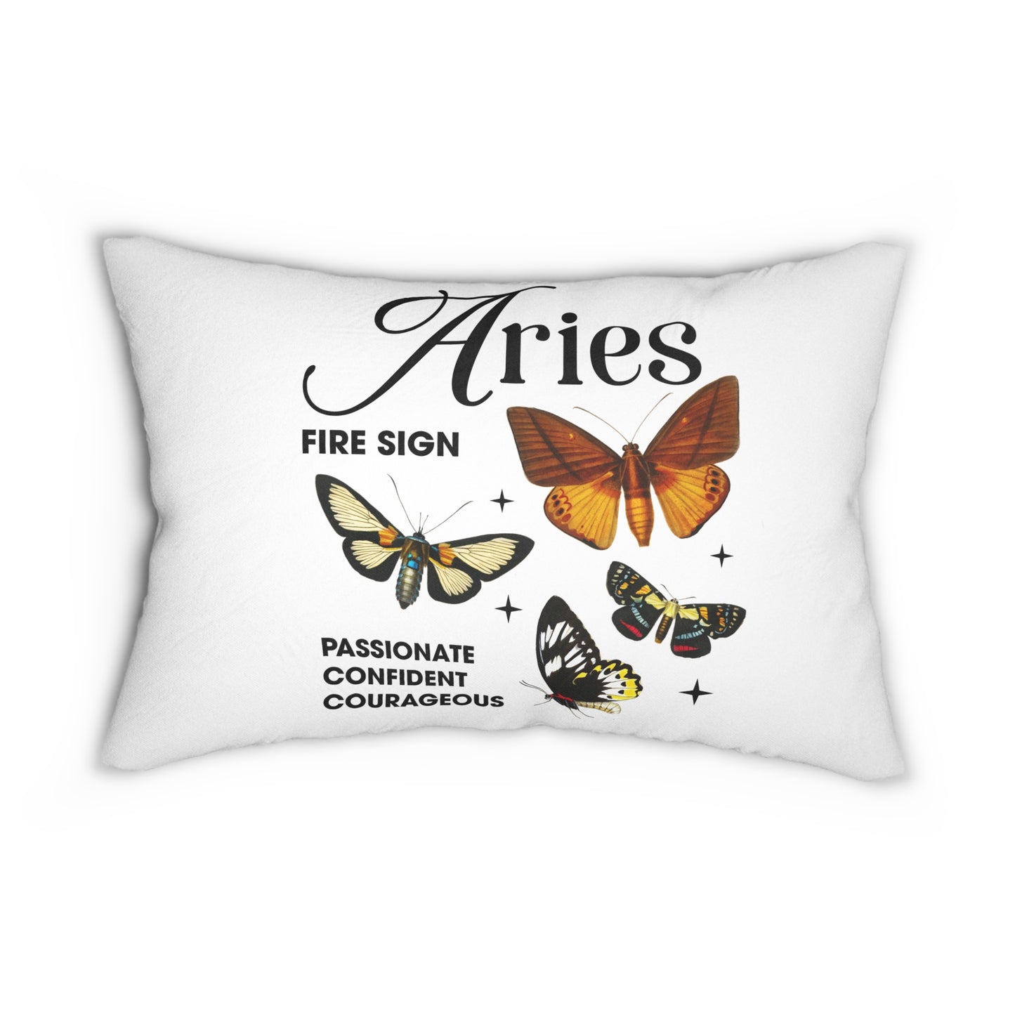 Modern Spun Polyester Lumbar Pillow/Aries
