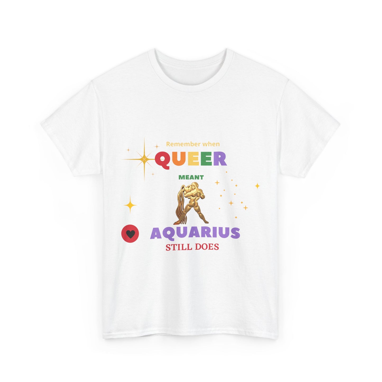 Unisex Heavy Cotton Tee___Aquarius/Pride