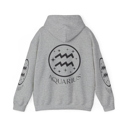 Aquarius Unisex Hooded Sweatshirt_Gildan 18500