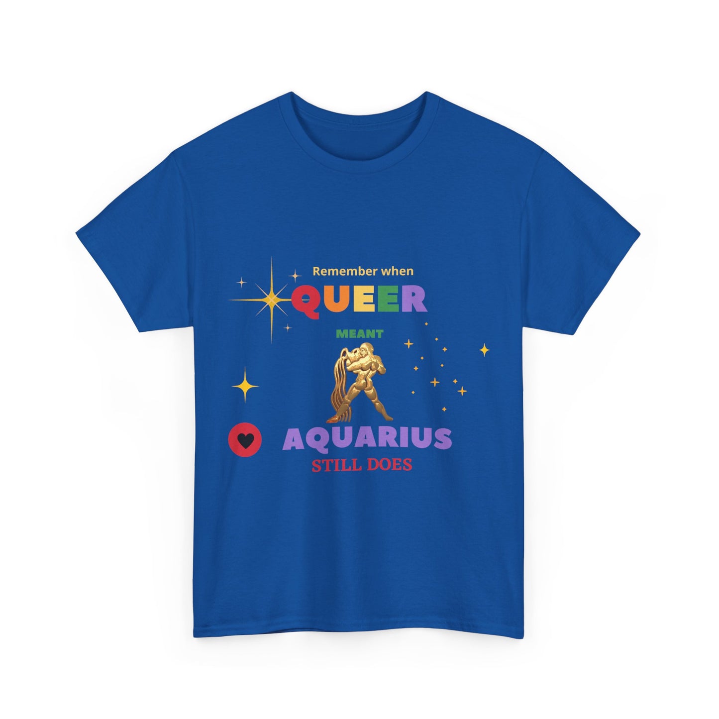 Unisex Heavy Cotton Tee___Aquarius/Pride