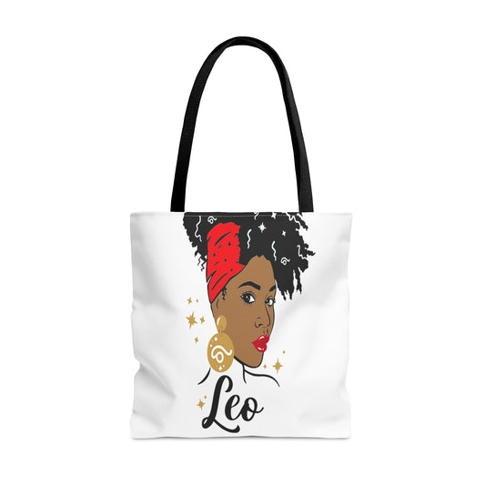 Tote Bag (AOP)_Leo Nation/White