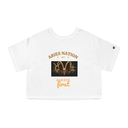 Champion Women's Heritage Cropped T-Shirt__Aries Nation