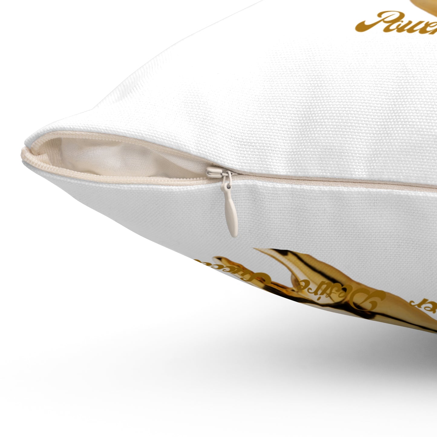 Spun Polyester Square Pillow____Scorpio/White