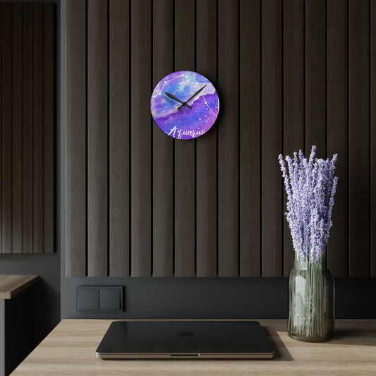 Aquarius Acrylic Wall Clock