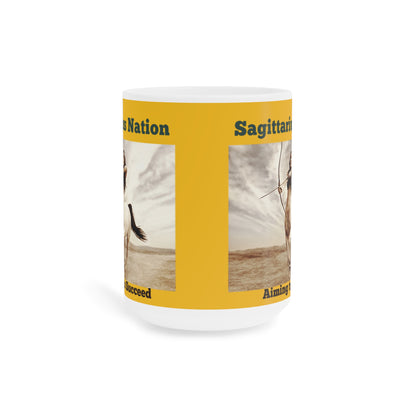 Sagittarius Ceramic Mugs/ Yellow(11oz / 15oz /20oz)