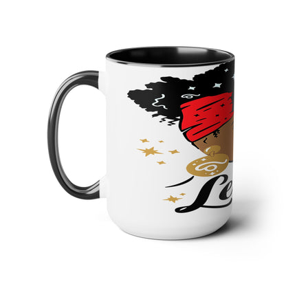 Two-Tone Coffee Mugs, 15oz_LeoNation/White