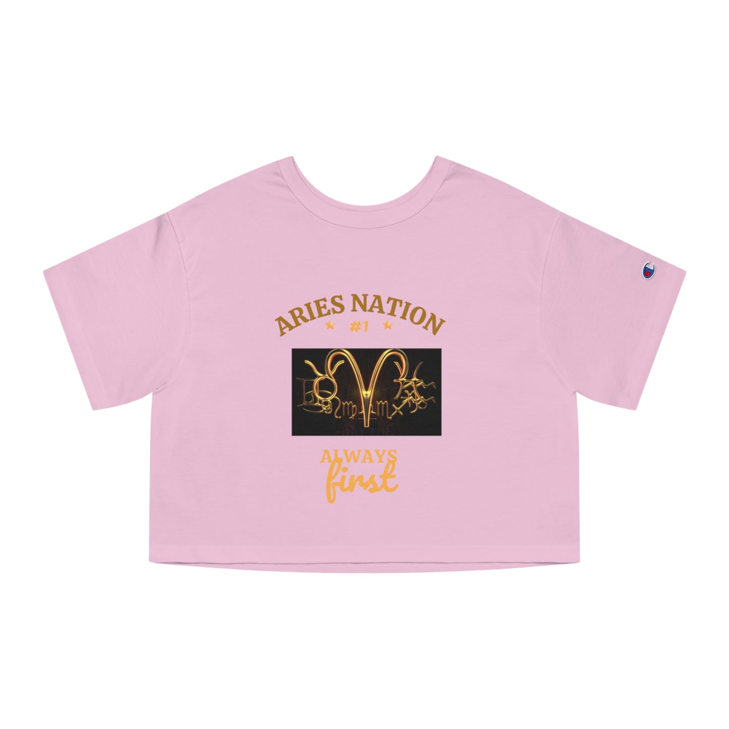 Champion Ladies Heritage Cropped T-Shirt__Aries Nation