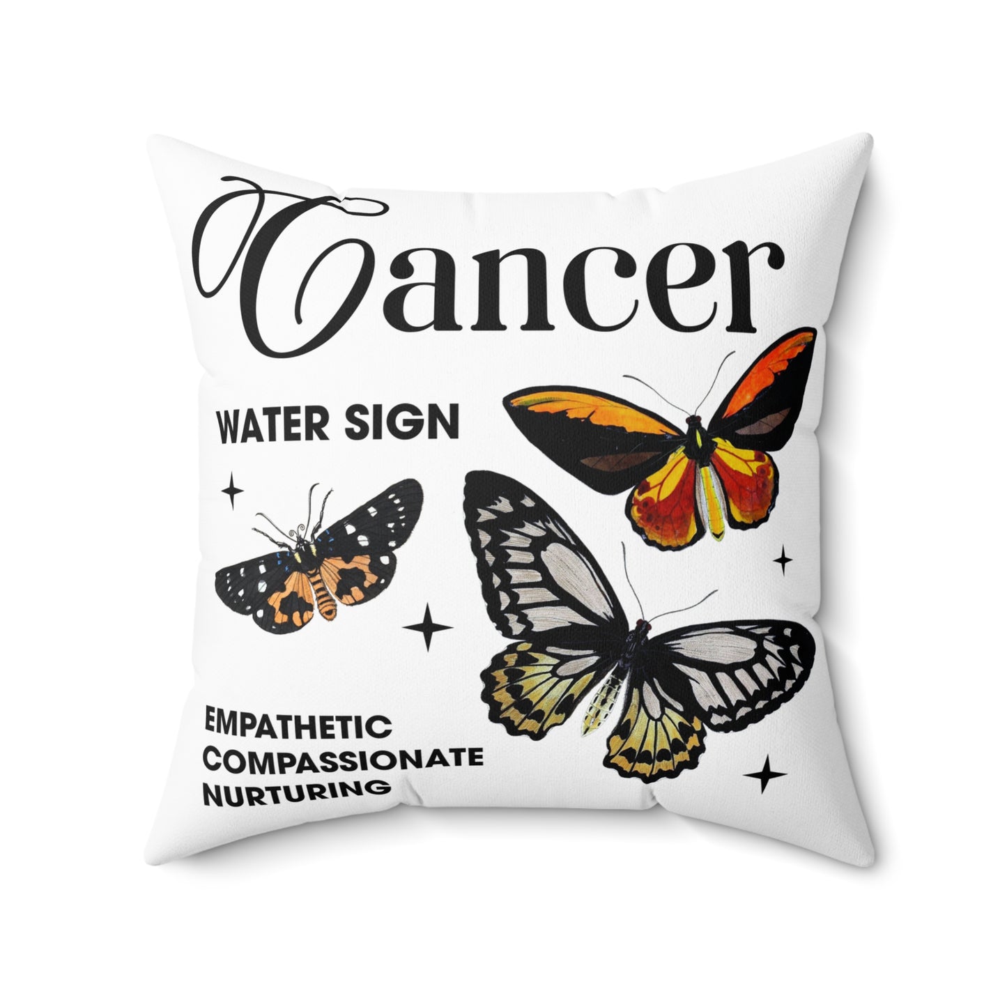 Cancer Zodiac Spun Pillow