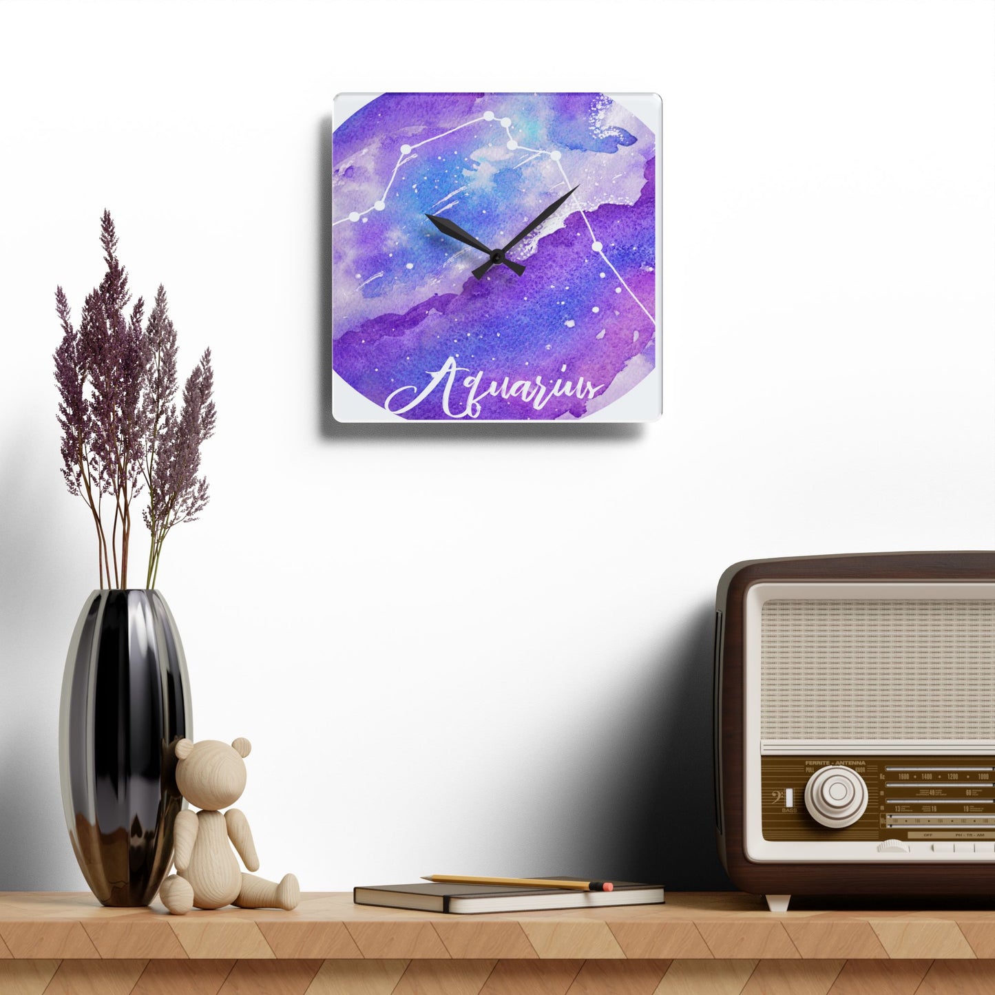 Aquarius Acrylic Wall Clock