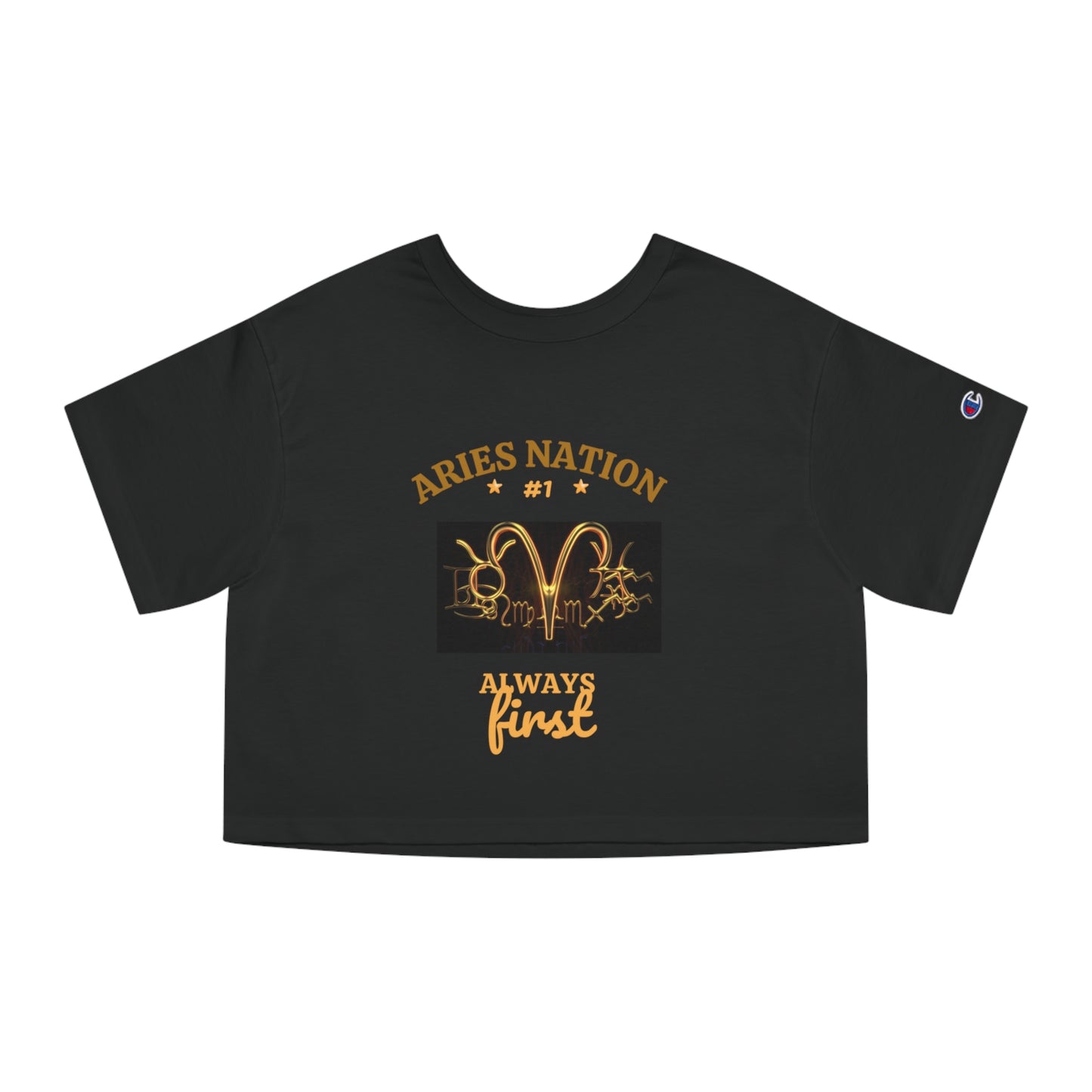 Champion Ladies Heritage Cropped T-Shirt__Aries Nation