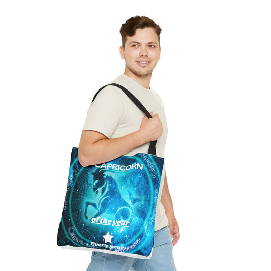 Capricorn Custom Tote Bag with Multiple Handle Colors