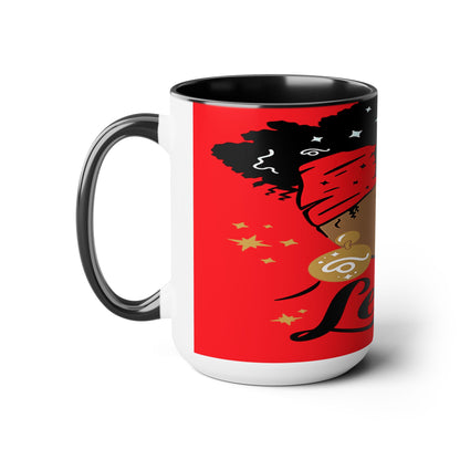 Two-Tone Coffee Mugs, 15oz_LeoNation/Red