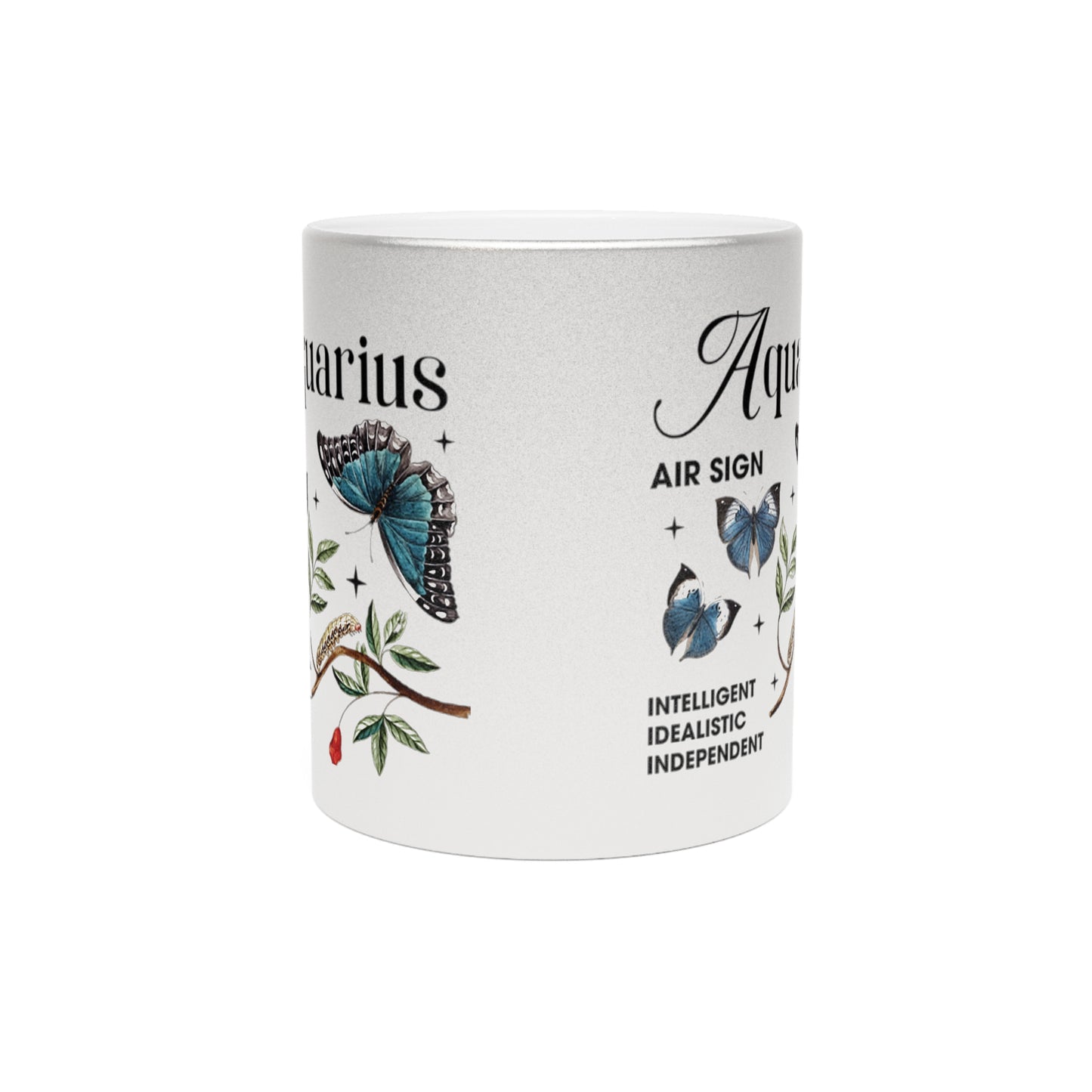 Aquarius Metallic Mug (Silver/Gold)