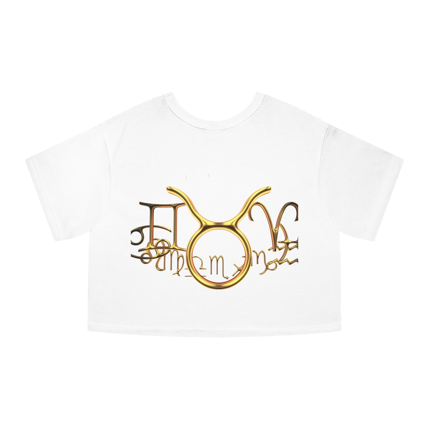 Cropped T-Shirt - Taurus Nation Design for Champion Women's Heritage Collection