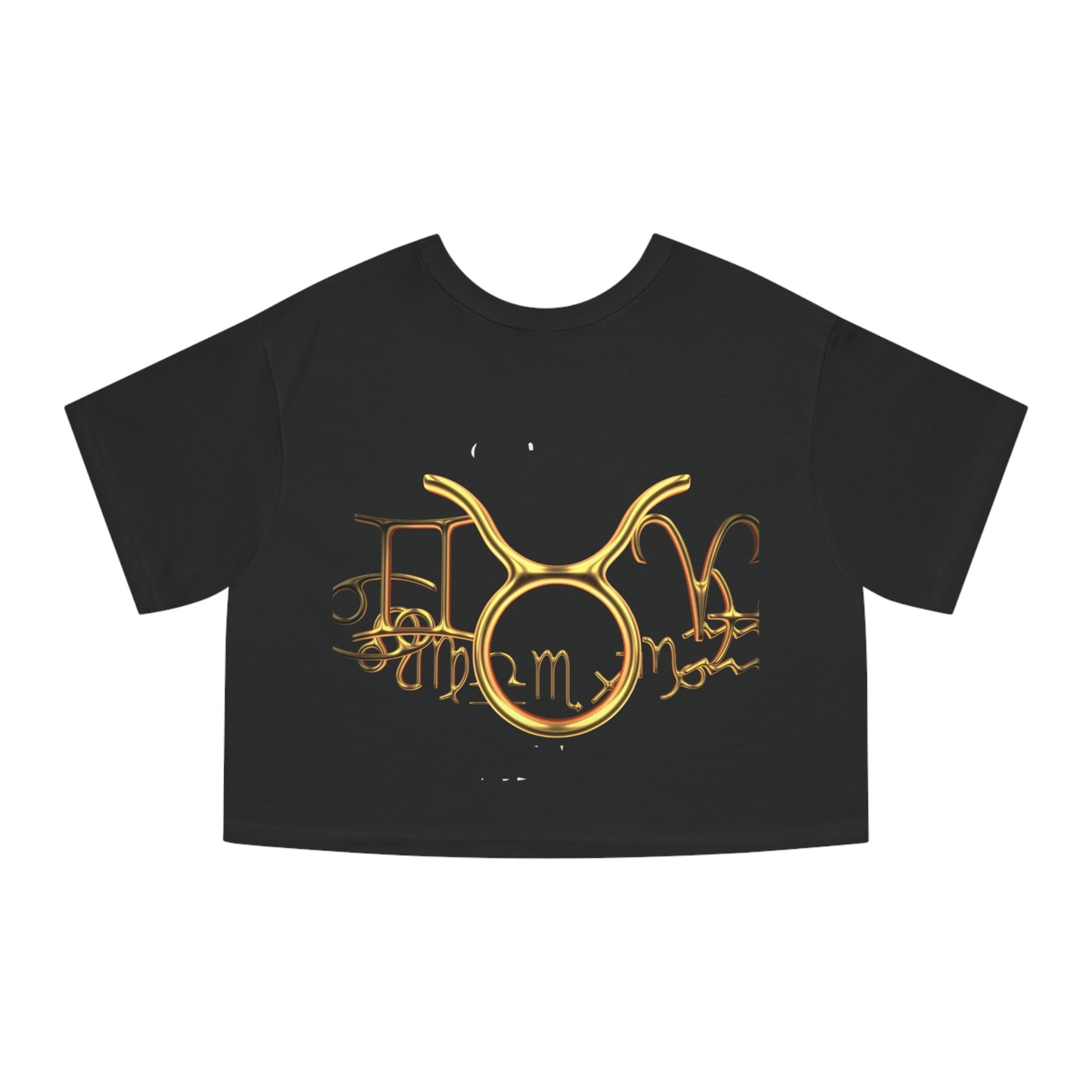 Cropped T-Shirt - Taurus Nation Design for Champion Women's Heritage Collection