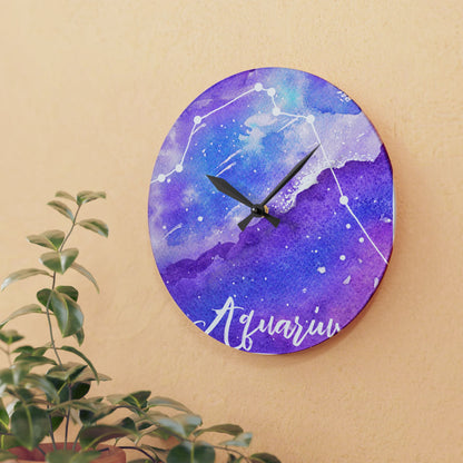 Aquarius Acrylic Wall Clock
