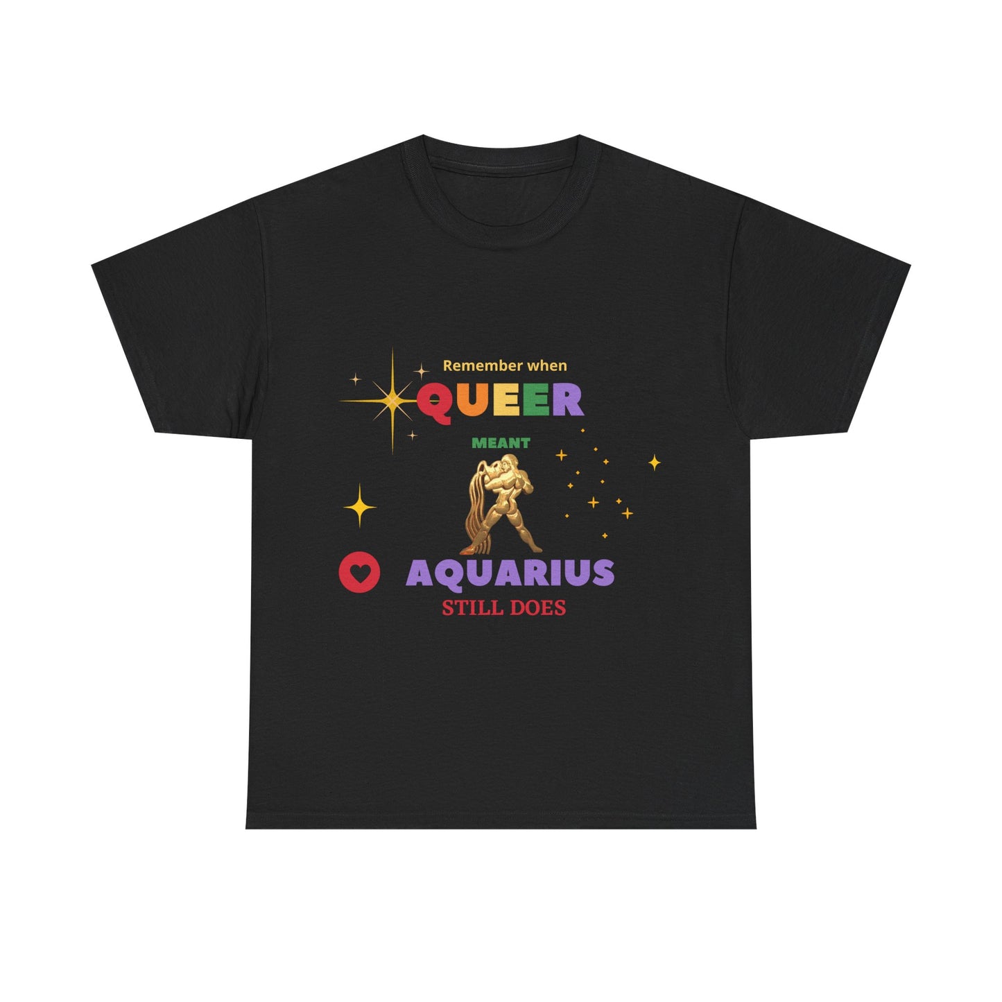 Unisex Heavy Cotton Tee___Aquarius/Pride