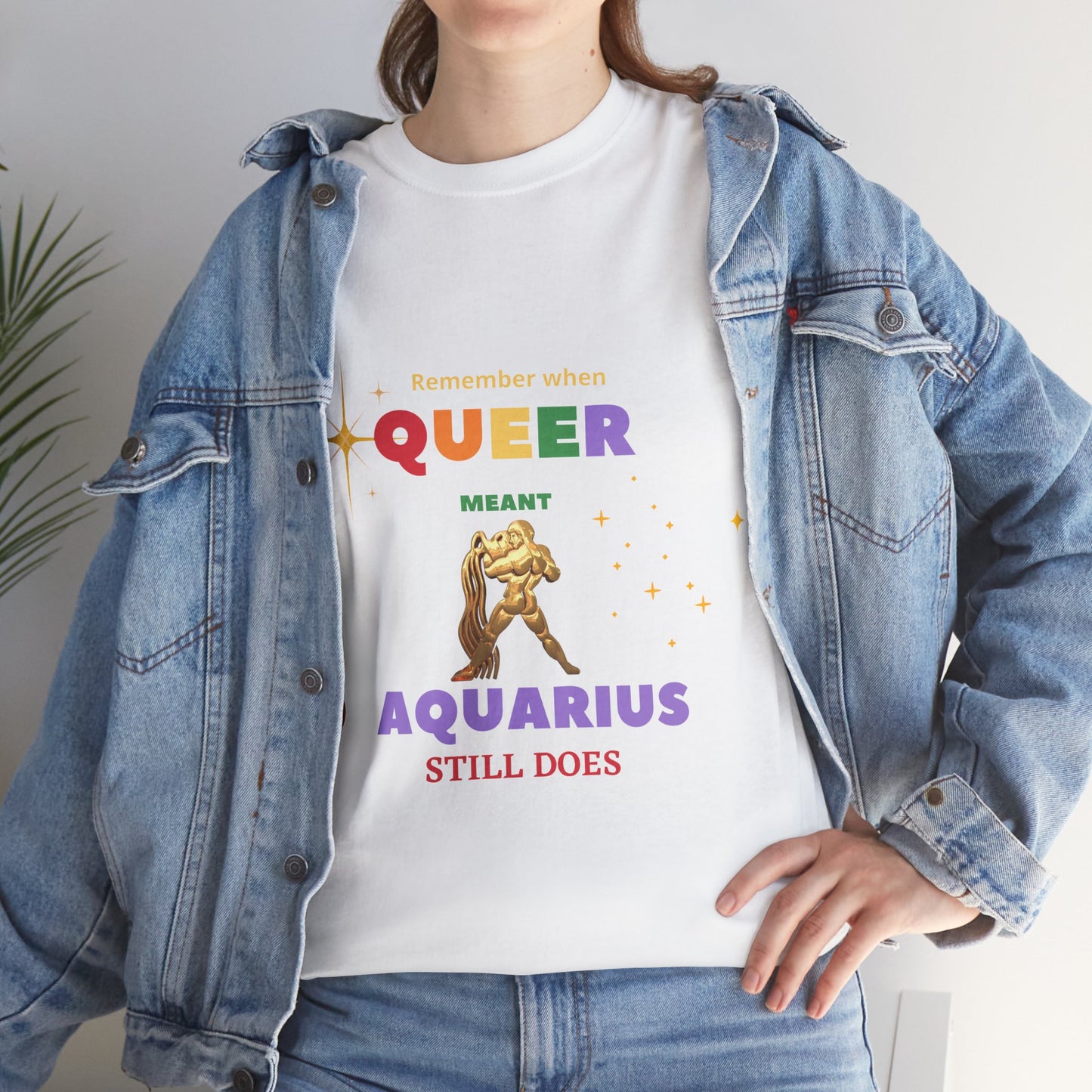 Unisex Heavy Cotton Tee___Aquarius/Pride