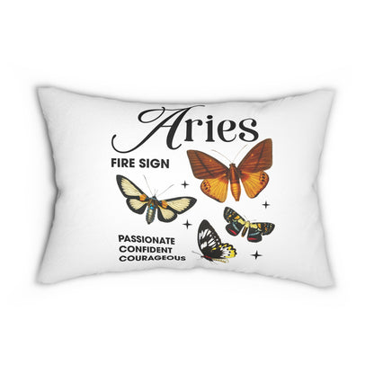 Modern Spun Polyester Lumbar Pillow/Aries *NEW*