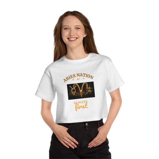 Champion Women's Heritage Cropped T-Shirt__Aries Nation