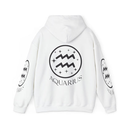 Aquarius Unisex Hooded Sweatshirt_Gildan 18500